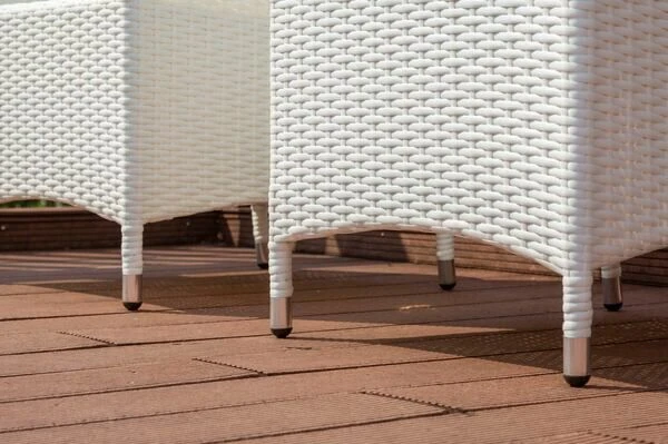 OUTFLEXX 2er Set Dining Sessel, Weiß, Polyrattan, 55 X 65 X 112 Cm, Rücken Stufenlos Verstellbar 13 OUTFLEXX 2er Set Dining Sessel, Weiß, Polyrattan, 55 X 65 X 112 Cm, Rücken Stufenlos Verstellbar – Bild 11