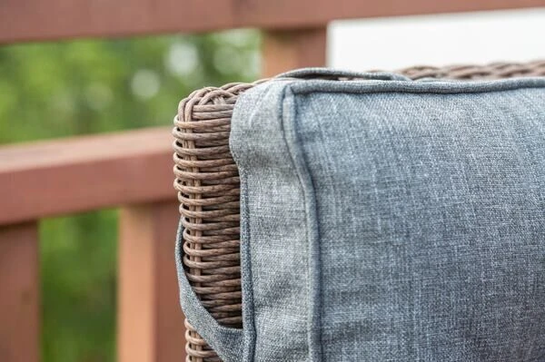 OUTFLEXX 2er Set Dining Sessel, Hellbraun, Polyrattan, 55 X 65 X 112 Cm, Rücken Stufenlos Verstellbar 13 OUTFLEXX 2er Set Dining Sessel, Hellbraun, Polyrattan, 55 X 65 X 112 Cm, Rücken Stufenlos Verstellbar – Bild 11