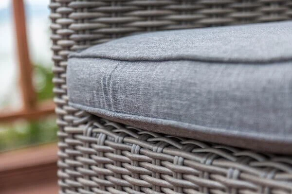 OUTFLEXX Dining Sessel, Grau, Polyrattan, 74 X 83 X 110 Cm, Stufenlos Verstellbar, Inkl. Hocker 13 OUTFLEXX Dining Sessel, Grau, Polyrattan, 74 X 83 X 110 Cm, Stufenlos Verstellbar, Inkl. Hocker – Bild 11