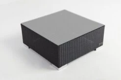 OUTFLEXX Beistelltisch/Hocker, Schwarz, Polyrattan, Inkl. Glasplatte Und Polster -Kettler Verkäufe 10 2392 8.jpg