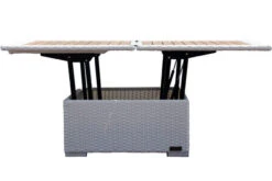 OUTFLEXX Loungetisch Höhenverstellbar, Weiß, Polyrattan, 75/152x75x40/64,5cm -Kettler Verkäufe 10 2511 18.jpg
