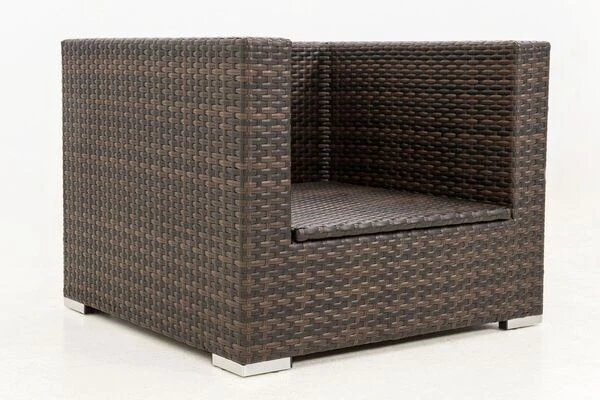 OUTFLEXX Sessel, Braun Marmoriert, Polyrattan, 90 X 85 X 70 Cm, Wasserfeste Kissenbox 13 OUTFLEXX Sessel, Braun Marmoriert, Polyrattan, 90 X 85 X 70 Cm, Wasserfeste Kissenbox – Bild 11