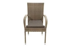 Ploß Rabida Basic Stapelstuhl, Champagner-meliert, Polyrattan, 64 X 56 X 92 Cm, Inkl. Polster -Kettler Verkäufe 11 20154.jpg