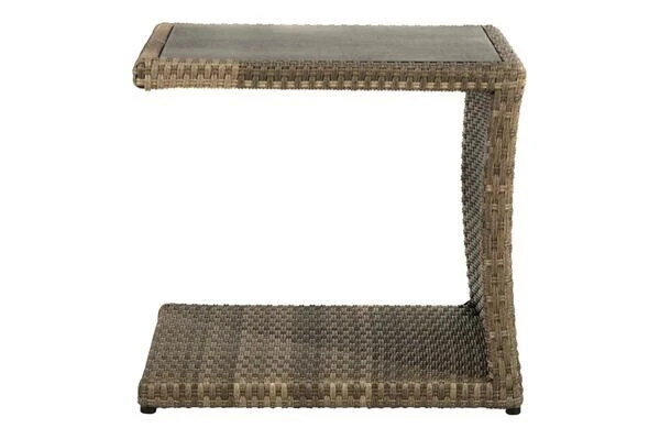 Ploß Rabida Beistelltisch, Champagner-meliert, Polyrattan, 50x50x45 Cm, Glasplatte In Steinoptik 13 Ploß Rabida Beistelltisch, Champagner-meliert, Polyrattan, 50x50x45 Cm, Glasplatte In Steinoptik – Bild 11