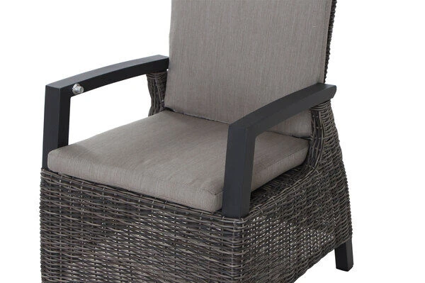 SIENA GARDEN Corido Dining Sessel, Charcoal, Alu / Gardino®-Geflecht, 76x62x109 Cm, Verstellbar 15 SIENA GARDEN Corido Dining Sessel, Charcoal, Alu / Gardino®-Geflecht, 76x62x109 Cm, Verstellbar – Bild 13