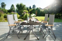 Kettler Granada Sitzgruppe, Silber/anthrazit, Teaktisch 160x95cm, 4 Stapel-, 2 Multipos.-sessel, FSC-zert. 26 Kettler Granada Sitzgruppe, Silber/anthrazit, Teaktisch 160x95cm, 4 Stapel-, 2 Multipos.-sessel, FSC-zert. -Kettler Verkäufe 12 13710.jpg