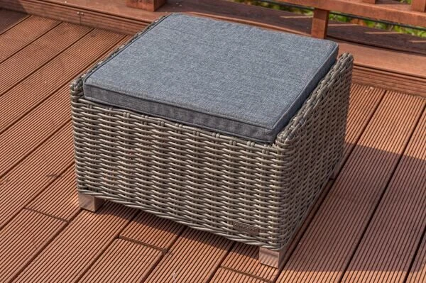 OUTFLEXX Dining Sessel, Grau, Polyrattan, 74 X 83 X 110 Cm, Stufenlos Verstellbar, Inkl. Hocker 15 OUTFLEXX Dining Sessel, Grau, Polyrattan, 74 X 83 X 110 Cm, Stufenlos Verstellbar, Inkl. Hocker – Bild 13