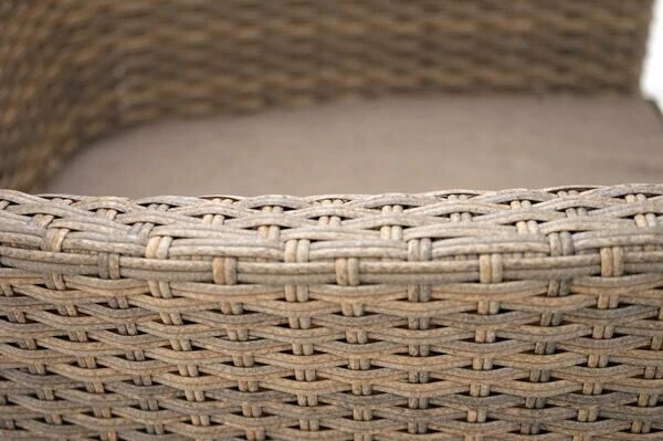 Ploß Rabida Sitzgruppe, Champagner-meliert, Polyrattan, Tisch 170x90 Cm, 6 Stapelsessel, Glasplatte In Steinoptik 15 Ploß Rabida Sitzgruppe, Champagner-meliert, Polyrattan, Tisch 170x90 Cm, 6 Stapelsessel, Glasplatte In Steinoptik – Bild 13