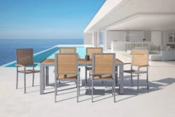 OUTFLEXX Set, Natur, Edelstahl/Teak, Esstisch 200 X 90 Cm, 6 Stapelstühle 13 OUTFLEXX Set, Natur, Edelstahl/Teak, Esstisch 200 X 90 Cm, 6 Stapelstühle -Kettler Verkäufe 14210 2 CGI.jpg