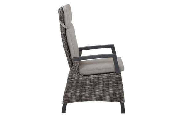 SIENA GARDEN Corido Dining Sessel, Charcoal, Alu / Gardino®-Geflecht, 76x62x109 Cm, Verstellbar 19 SIENA GARDEN Corido Dining Sessel, Charcoal, Alu / Gardino®-Geflecht, 76x62x109 Cm, Verstellbar – Bild 17