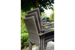 Ploß Rocking Sitzgruppe, Grau/braun-meliert, Polyrattan, Tisch 170 X 90 Cm, 6 Stapelstühle, Glasplatte In Steinoptik -Kettler Verkäufe 15 21077.jpg