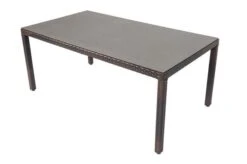 OUTFLEXX Dining Tisch, Braun Marmoriert, Polyrattan, 180 X 100 Cm, Tischplatte Spraystone, 6mm -Kettler Verkäufe 16 20665.jpg