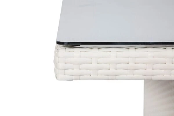 OUTFLEXX Dining Tisch, Weiß, Polyrattan, 200 X 95 Cm, Tischplatte Spraystone, 6mm 18 OUTFLEXX Dining Tisch, Weiß, Polyrattan, 200 X 95 Cm, Tischplatte Spraystone, 6mm – Bild 16