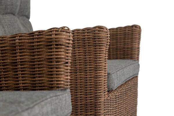 OUTFLEXX 2er Set Dining Sessel, Hellbraun, Polyrattan, 55 X 65 X 112 Cm, Rücken Stufenlos Verstellbar 18 OUTFLEXX 2er Set Dining Sessel, Hellbraun, Polyrattan, 55 X 65 X 112 Cm, Rücken Stufenlos Verstellbar – Bild 16