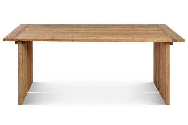 OUTFLEXX Loungegarnitur, Polyrattan/Teakholz, Tisch 160x90cm, Für 4 Personen, Wasserfeste Kissenbox 19 OUTFLEXX Loungegarnitur, Polyrattan/Teakholz, Tisch 160x90cm, Für 4 Personen, Wasserfeste Kissenbox – Bild 17