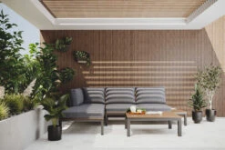 OUTFLEXX Loungemöbel, Silber/grau, Edelstahl/FSC-Teakholz/Textil, Für 4 Personen, Inkl. Kaffeetisch 14 OUTFLEXX Loungemöbel, Silber/grau, Edelstahl/FSC-Teakholz/Textil, Für 4 Personen, Inkl. Kaffeetisch -Kettler Verkäufe 18298 CGI 02.jpg