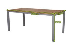 VILLANA Esstisch, Alu Pulverbeschichtet / FSC Akazienholz, 180 X 90 Cm -Kettler Verkäufe 18380 5.jpg