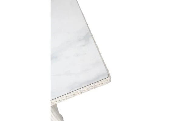 OUTFLEXX Dining Tisch, Weiß, Polyrattan, 200 X 95 Cm, Tischplatte Spraystone, 6mm 20 OUTFLEXX Dining Tisch, Weiß, Polyrattan, 200 X 95 Cm, Tischplatte Spraystone, 6mm – Bild 18