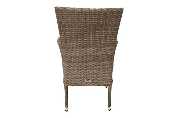 Ploß Rabida Sitzgruppe, Champagner-meliert, Polyrattan, Tisch 170x90 Cm, 6 Stapelsessel, Glasplatte In Steinoptik 20 Ploß Rabida Sitzgruppe, Champagner-meliert, Polyrattan, Tisch 170x90 Cm, 6 Stapelsessel, Glasplatte In Steinoptik – Bild 18