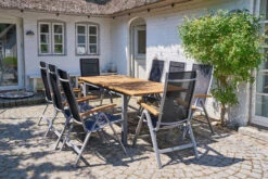 VILLANA Esstischset, Silber/schwarz, Alu/FSC-Akazie, Ausziehtisch 150/200 X 90 Cm, 8 Multipositionsessel -Kettler Verkäufe 19939 02.jpg