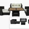 OUTFLEXX Lounge-Set, 5 Personen, Braun, Polyrattan, Inkl. Loungetisch, Wasserfeste Kissenbox -Kettler Verkäufe 1 1298 BOX D.jpg