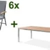 OUTFLEXX Esstischgarnitur, Edelstahl / FSC-Teak, Tisch 200 X 100 Cm, 6 Multipositionssessel, Silber -Kettler Verkäufe 1 17305.jpg