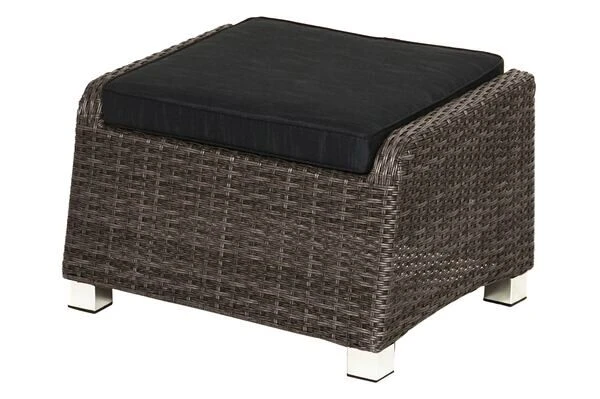 Ploß Rocking Hocker, Grau/braun-meliert, Polyrattan, 71x45x56 Cm, Zu Loungesessel, Inkl. Polster 3 Ploß Rocking Hocker, Grau/braun-meliert, Polyrattan, 71x45x56 Cm, Zu Loungesessel, Inkl. Polster