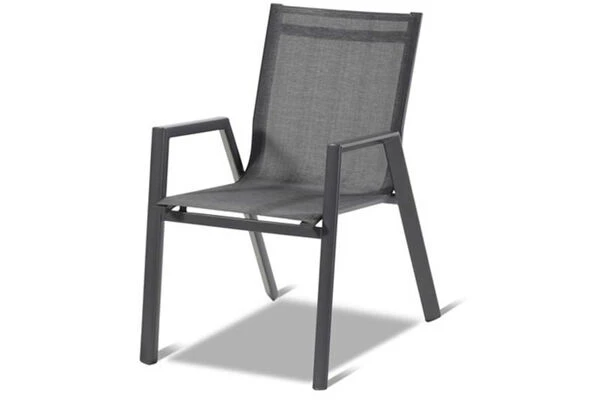 HARTMAN Aruba Stapelsessel, Xerix/anthrazit, Alu/Textilene, 75x55x88cm 3 HARTMAN Aruba Stapelsessel, Xerix/anthrazit, Alu/Textilene, 75x55x88cm
