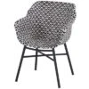 HARTMAN Delphine Armlehnensessel, Schwarz/weiß, Alu/Kunststoff -Kettler Verkäufe 1 18696.jpg