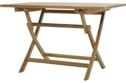 Ploß Klapptisch York, Premium-Teak, Natur, 100x60x75 Cm