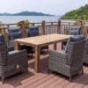 OUTFLEXX Esstischgarnitur, Polyrattan/Teakholz, Tisch 200x100cm, 6 Diningsessel, Inkl. Polster -Kettler Verkäufe 1 19373.jpg