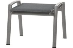 SIENA GARDEN Savina Hocker, Graphit/grau, Aluminium/Texfabric