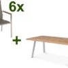 STERN Cardiff Esstischgruppe, Silber/taupe, Edelstahl/Teak, Tisch A-Gestell 200 X 100 Cm, 6 Stapelsessel -Kettler Verkäufe 1 19711.jpg