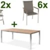 STERN Cardiff Esstischgruppe, Silber/taupe, Edelstahl/Teak, Tisch 200 X 100 Cm, 6 Stapel-, 2 Multipositionssessel -Kettler Verkäufe 1 19727.jpg