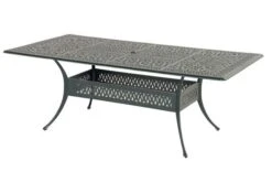 Neu eingetroffen 17 HARTMAN Amalfi Tisch, Dunkelgrün, Alu-Guss, 214x112cm