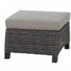 SIENA GARDEN Corido Loungehocker, Charcoal, Alu / Gardino®-Geflecht, 61x63x45 Cm