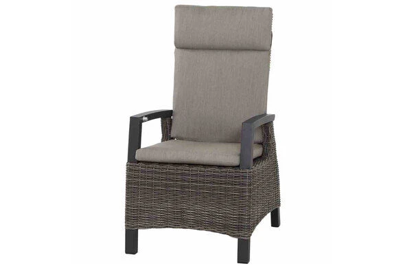 SIENA GARDEN Corido Dining Sessel, Charcoal, Alu / Gardino®-Geflecht, 76x62x109 Cm, Verstellbar 5 SIENA GARDEN Corido Dining Sessel, Charcoal, Alu / Gardino®-Geflecht, 76x62x109 Cm, Verstellbar – Bild 3