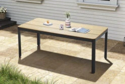 OUTFLEXX Esstischgarnitur, Anthrazit Matt/natur, Alu/Holzimitat, 200 X 91 Cm, 9tlg., 8 Pers, Stapelbar -Kettler Verkäufe 20398 07.jpg