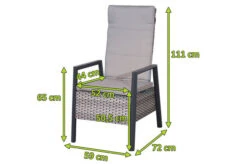 Ploß Louvra 2 Design-Diningsessel, Natur-anthrazit, Polyrattan, 59x72x111cm, Rücken Stufenlos Verstellbar -Kettler Verkäufe 21622 5.jpg