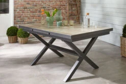 Ploß Louvra Auszugs-Dining-Tisch, Anthrazit/Holzoptik, Alu/Keramik, 160/210x100,5cm, Tischplatte Aus Keramikfliesen -Kettler Verkäufe 21629 1.jpg