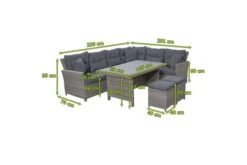 Ploß Vigo Dining-Lounge, Stahlgrau-meliert, Polyrattan, 7 Tlg., 5-6 Pers., 146x85cm, Inkl. Polster -Kettler Verkäufe 21634 5.jpg
