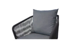 Ploß Arendal Diningsessel, Schwarz/grau, Rope/FSC-Akazie, 58,5x61,5x87cm, Inkl. Polster -Kettler Verkäufe 21640 6.jpg