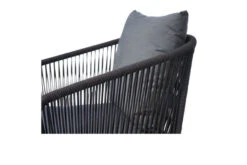 Ploß Arendal Diningsessel, Schwarz/grau, Rope/FSC-Akazie, 58,5x61,5x87cm, Inkl. Polster -Kettler Verkäufe 21640 8.jpg