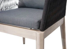 Ploß Arendal Diningsessel, Schwarz/grau, Rope/FSC-Akazie, 58,5x61,5x87cm, Inkl. Polster -Kettler Verkäufe 21640 9.jpg