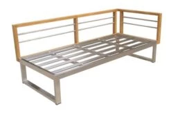 OUTFLEXX Ecklounge, Natur/grau, Edelstahl/Teak, 4 Personen, Inklusive Tisch 110 X 60 Cm, Lehne Links -Kettler Verkäufe 21650 4.JPG