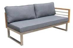 OUTFLEXX Ecklounge, Natur/grau, Edelstahl/Teak, 5 Personen, Inklusive Sessel Und Multifunktionstisch 100 X 70 Cm, Lehne Links -Kettler Verkäufe 21650 6 2.jpg 2