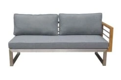 OUTFLEXX Ecklounge, Natur/grau, Edelstahl/Teak, 4 Personen, Inklusive Tisch 110 X 60 Cm, Lehne Links -Kettler Verkäufe 21650 7.JPG
