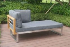 OUTFLEXX Ecklounge, Natur/grau, Edelstahl/Teak, 4 Personen, Inklusive Tisch 110 X 60 Cm, Lehne Links -Kettler Verkäufe 21652 2.JPG
