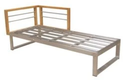 OUTFLEXX Ecklounge, Natur/grau, Edelstahl/Teak, 5 Personen, Inklusive Sessel Und Multifunktionstisch 100 X 70 Cm, Lehne Links -Kettler Verkäufe 21652 4.JPG 1
