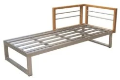 OUTFLEXX Ecklounge, Natur/grau, Edelstahl/Teak/Keramik, 5 Personen, Inklusive Sessel Und Multifunktionstisch 100 X 70 Cm, Lehne Links -Kettler Verkäufe 21652 7.JPG 1